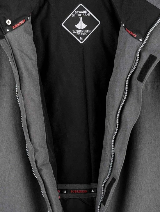 Uitgang ⌛ BJØRNSON Kick Regenjas / Winterjas Heren - Waterdicht - Maat XL - Antraciet ???? 8 Uitgang ⌛ BJØRNSON Kick Regenjas / Winterjas Heren - Waterdicht - Maat XL - Antraciet ???? - Afbeelding 6