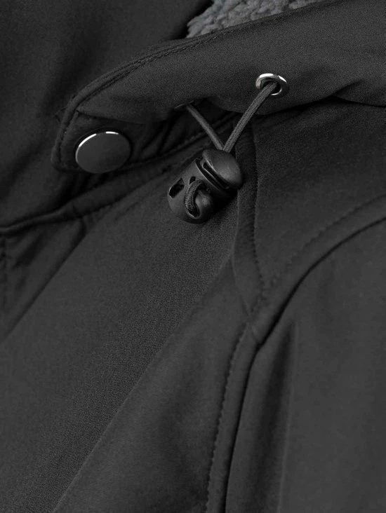 Flash-uitverkoop ???? BJØRNSON Signe Softshell Winterjas Parka Dames - Teddy - Maat 38 - Zwart ???? 8 Flash-uitverkoop ???? BJØRNSON Signe Softshell Winterjas Parka Dames - Teddy - Maat 38 - Zwart ???? - Afbeelding 6