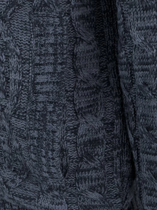 Aanbiedingen ???? BJØRNSON Viggo Kabel Gebreid Wintervest Heren - Teddy - Maat L - Donkerblauw ???? 5 Aanbiedingen ???? BJØRNSON Viggo Kabel Gebreid Wintervest Heren - Teddy - Maat L - Donkerblauw ???? - Afbeelding 3