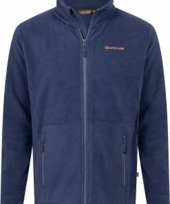 Uitgang ???? Life-Line - Deyn Fleece Heren - Blauw - Outdoorvest - Wandelvest - Fleece Blauw ????