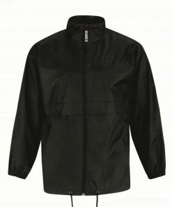 Groothandel ???? Bc Windjas/regenjas Voor Heren Zwart Maat L ????