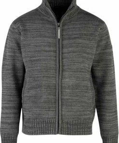 Aanbiedingen ???? BJØRNSON Eric Gebreid Wintervest Heren - Winddicht Gevoerd - Maat M - Antraciet ⌛