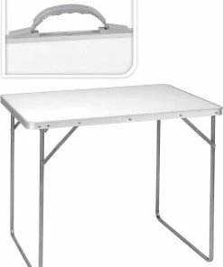 Beste recensies van ???? Generic Campingtafel Wit - 80 X 60 X 69 Cm - Tuintafel - Inklapbaar ????