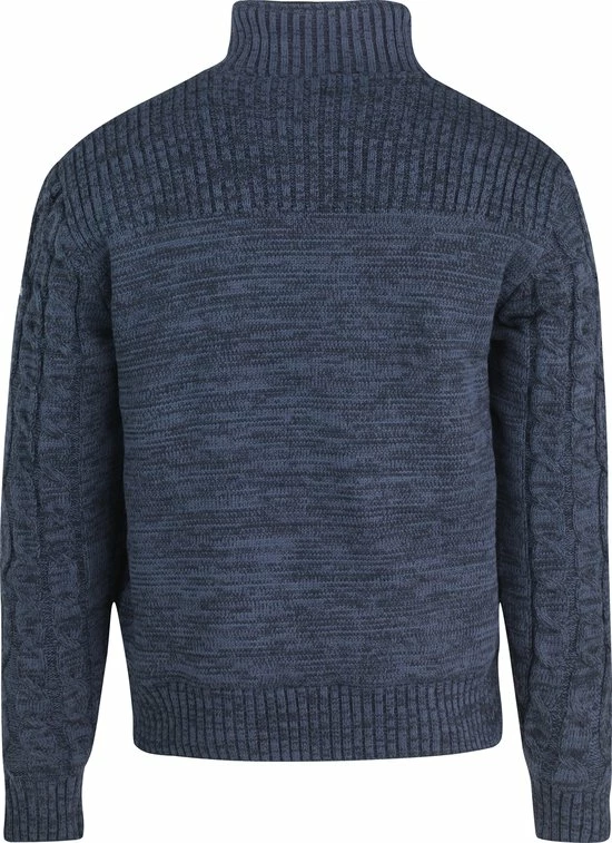 Aanbiedingen ???? BJØRNSON Viggo Kabel Gebreid Wintervest Heren - Teddy - Maat L - Donkerblauw ???? 4 Aanbiedingen ???? BJØRNSON Viggo Kabel Gebreid Wintervest Heren - Teddy - Maat L - Donkerblauw ???? - Afbeelding 2