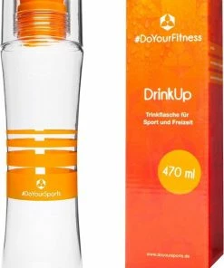 Aanbiedingen ⭐ #DoYourFitness Drinkfles - »DrinkUp« - Sportfles - 470ml - Oranje ????
