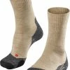 Beste deal ⌛ FALKE TK2 Explore Wandelsokken Warm Winter Zacht Thermisch Ademend Anti-blaar Antizweet Zonder Motief Met Elastische Boord Merinowol Beige Dames Sportsokken - Maat 39-40 ⭐ -Hendi Shop 550x767 2