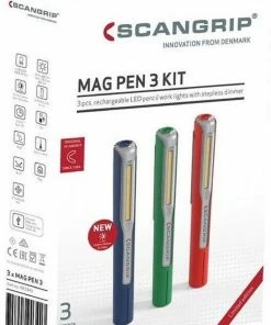 Kopen ???? Scangrip Mag Pen 3 LED Zaklamp / Looplamp - Oplaadbaar & Dimbaar - 150lm - Met Haak & Magneet - Set Van 3 Stuks ???? 31 Kopen ???? Scangrip Mag Pen 3 LED Zaklamp / Looplamp - Oplaadbaar & Dimbaar - 150lm - Met Haak & Magneet - Set Van 3 Stuks ???? -Hendi Shop 550x769