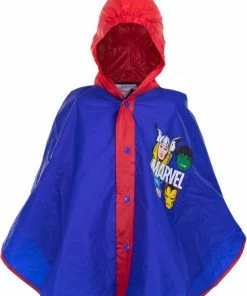 Beste deal ???? Avengers Regenjas - Poncho - Blauw - 5/6 Jaar - 110/116 ❤️