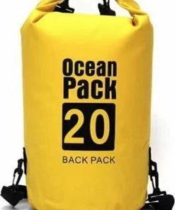 Nieuw ???? Nixnix Waterdichte Tas - Dry Bag - 20L - Geel - Ocean Pack - Dry Sack - Survival Outdoor Rugzak - Drybags - Boottas - Zeiltas ????