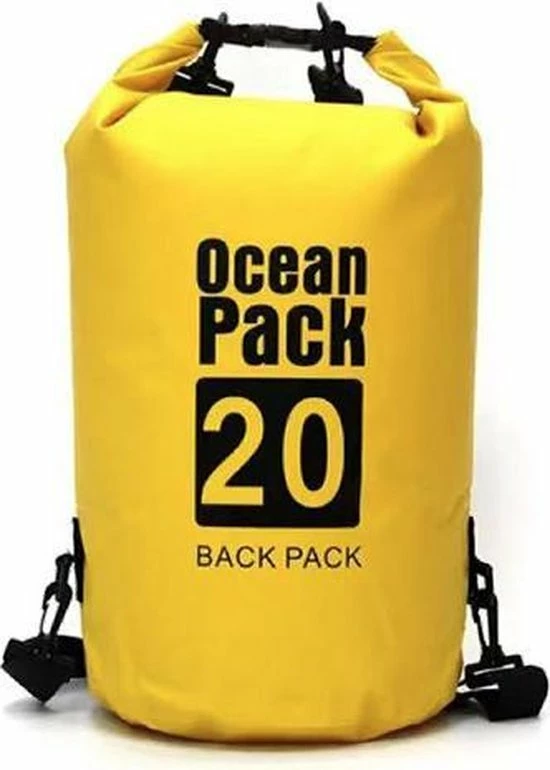 Nieuw ???? Nixnix Waterdichte Tas - Dry Bag - 20L - Geel - Ocean Pack - Dry Sack - Survival Outdoor Rugzak - Drybags - Boottas - Zeiltas ???? 3 Nieuw ???? Nixnix Waterdichte Tas - Dry Bag - 20L - Geel - Ocean Pack - Dry Sack - Survival Outdoor Rugzak - Drybags - Boottas - Zeiltas ????