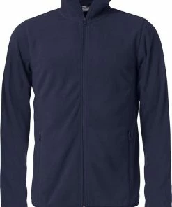 Hete verkoop ❤️ Clique Basic Micro Fleece Jacket 23914 Dark Navy - Maat 3XL ????