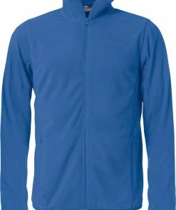 Coupon ???? Clique Basic Micro Fleece Jacket 23914 Kobalt Blauw - Maat M ????