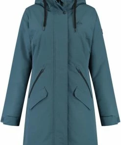 Uitgang ???? Kjelvik Dames Winterjas - Winterparka Dames - Functionele Winterjas - Didi - Blauw - Maat 42 ????