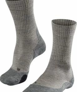 Gloednieuw ⭐ FALKE TK2 Explore Wool Wandelsokken Dikke Versterkte Thermische Sokken Zonder Patroon Met Medium Padding Lang En Warm Voor Wandelen Winter Merinowol Beige Heren Sportsokken - Maat 42-43 ????