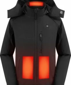 Beste Verkoop ???? Sailwind Verwarmde Jas / Soft Shell / Heren / Zwart Incl. Powerbank ✨