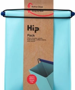 Nieuw ???? HIP Pack Groot - Herbruikbare Lunchzak - Siliconen/Polypropyleen - Blauw ????