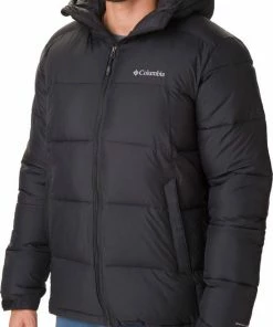 Uitgang ???? Columbia Pike Lake Hooded Jacket Outdoorjas Mannen - Black ????