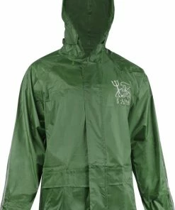 Gloednieuw ???? C-Line Regenpak Met Capuchon - Groen - Reflecterend - Nieuw Model - Kinder Maat 158/164 ???? -Hendi Shop 550x803 3