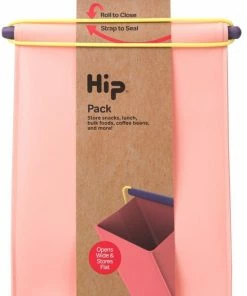 Beste Verkoop ???? HIP Pack Groot - Herbruikbare Lunchzak - Siliconen/Polypropyleen - Roze ❤️