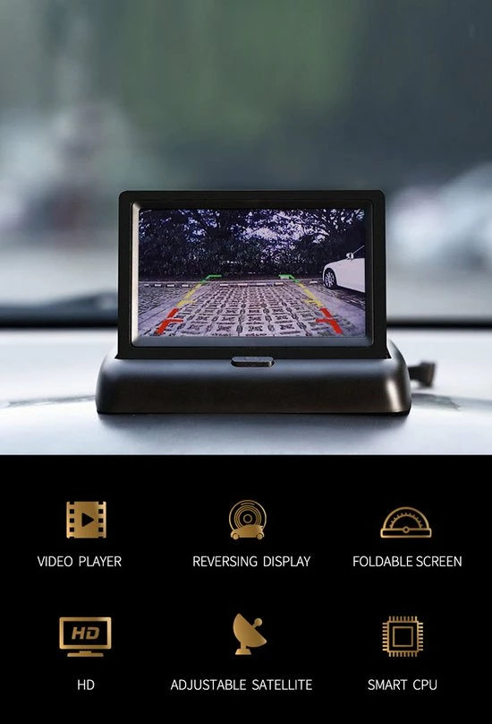 Korting ✔️ Yoelbaer Draagbare Display 4.3 Inch Color LCD TFT Monitor ???? 4 Korting ✔️ Yoelbaer Draagbare Display 4.3 Inch Color LCD TFT Monitor ???? - Afbeelding 2