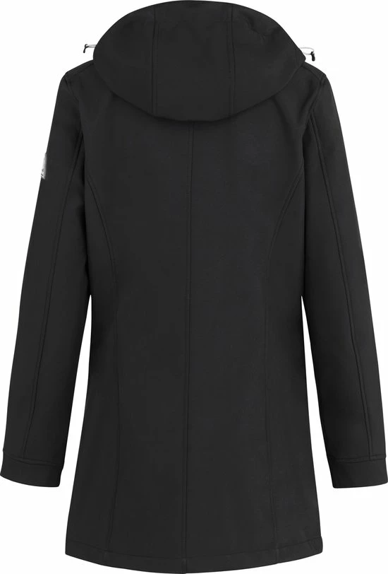 Flash-uitverkoop ???? BJØRNSON YLVA Softshell Jas 4 Seizoenen Dames - Winddicht - Fleece Gevoerd - Capuchon - Tussenjas - Damesjas - Maat 46 - Zwart ✔️ 4 Flash-uitverkoop ???? BJØRNSON YLVA Softshell Jas 4 Seizoenen Dames - Winddicht - Fleece Gevoerd - Capuchon - Tussenjas - Damesjas - Maat 46 - Zwart ✔️ - Afbeelding 2