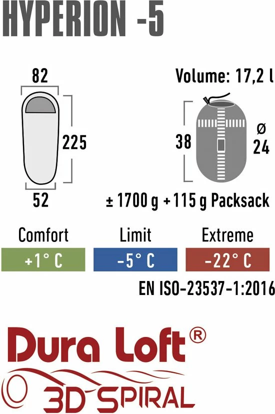 Goedkoopste ???? High Peak Hyperion -5 Sleeping Bag, Rood ???? 7 Goedkoopste ???? High Peak Hyperion -5 Sleeping Bag, Rood ???? - Afbeelding 5